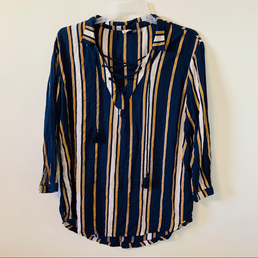 Roxy Striped Tunic Dress Size M